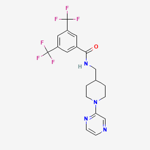 N-((1-(pyrazin-2-yl)piperidin-4-yl)methyl)-3,5-bis(trifluoromethyl)benzamide