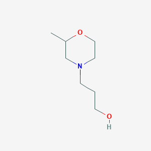 molecular formula C8H17NO2 B2729539 3-(2-甲基吗啉-4-基)丙醇 CAS No. 1153191-05-9