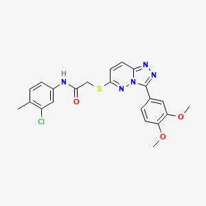 N-(3-chloro-4-methylphenyl)-2-((3-(3,4-dimethoxyphenyl)-[1,2,4]triazolo[4,3-b]pyridazin-6-yl)thio)acetamide