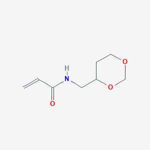 molecular formula C8H13NO3 B2729575 N-[(1,3-dioxan-4-yl)methyl]prop-2-enamide CAS No. 2094506-74-6