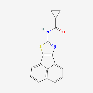 molecular formula C17H12N2OS B2729594 N-(acenaphtho[1,2-d]thiazol-8-yl)cyclopropanecarboxamide CAS No. 536729-71-2