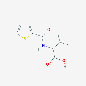 molecular formula C10H13NO3S B2729596 3-Methyl-2-[(thien-2-ylcarbonyl)amino]butanoic acid CAS No. 854007-21-9