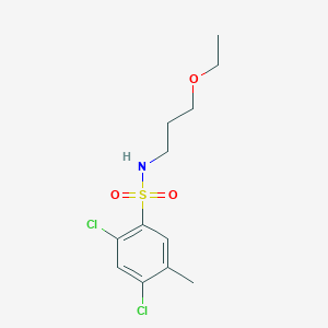 2,4-dichloro-N-(3-ethoxypropyl)-5-methylbenzenesulfonamide