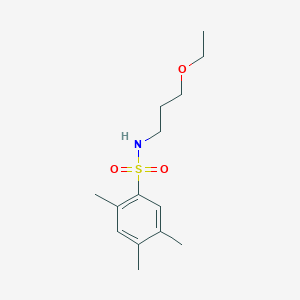 N-(3-ethoxypropyl)-2,4,5-trimethylbenzenesulfonamide