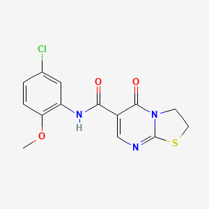 N-(5-chloro-2-methoxyphenyl)-5-oxo-3,5-dihydro-2H-thiazolo[3,2-a]pyrimidine-6-carboxamide