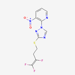 3-nitro-2-{3-[(3,4,4-trifluoro-3-butenyl)sulfanyl]-1H-1,2,4-triazol-1-yl}pyridine