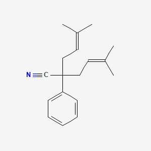 5-Methyl-2-(3-methylbut-2-enyl)-2-phenylhex-4-enenitrile