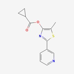 5-Methyl-2-(3-pyridinyl)-1,3-thiazol-4-yl cyclopropanecarboxylate