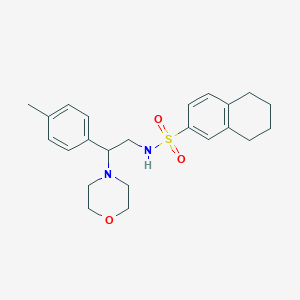 N-(2-morpholino-2-(p-tolyl)ethyl)-5,6,7,8-tetrahydronaphthalene-2-sulfonamide