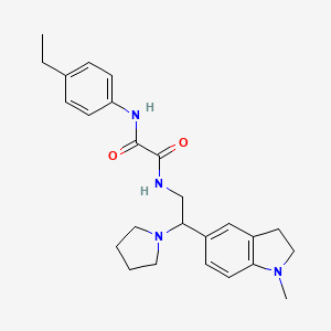 N1-(4-ethylphenyl)-N2-(2-(1-methylindolin-5-yl)-2-(pyrrolidin-1-yl)ethyl)oxalamide