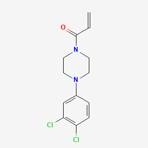 molecular formula C13H14Cl2N2O B2729671 1-(4-(3,4-二氯苯基)哌嗪-1-基)丙-2-烯-1-酮 CAS No. 2396580-34-8