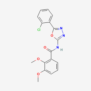 molecular formula C17H14ClN3O4 B2729707 N-(5-(2-chlorophenyl)-1,3,4-oxadiazol-2-yl)-2,3-dimethoxybenzamide CAS No. 895442-69-0