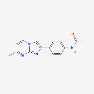 molecular formula C15H14N4O B2729708 N-(4-(7-methylimidazo[1,2-a]pyrimidin-2-yl)phenyl)acetamide CAS No. 923165-08-6