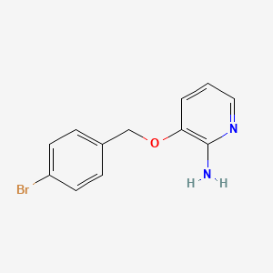 3-[(4-Bromophenyl)methoxy]pyridin-2-amine