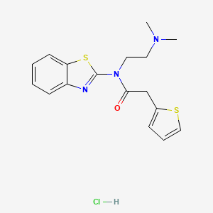 N-(benzo[d]thiazol-2-yl)-N-(2-(dimethylamino)ethyl)-2-(thiophen-2-yl)acetamide hydrochloride