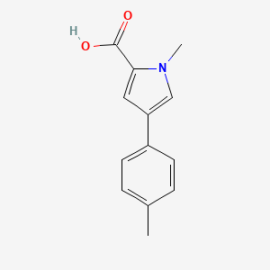 1-methyl-4-(4-methylphenyl)-1H-pyrrole-2-carboxylic acid