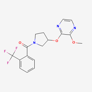 (3-((3-Methoxypyrazin-2-yl)oxy)pyrrolidin-1-yl)(2-(trifluoromethyl)phenyl)methanone