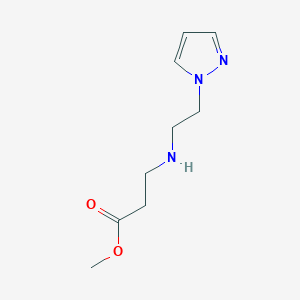 methyl 3-((2-(1H-pyrazol-1-yl)ethyl)amino)propanoate