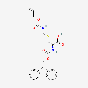 molecular formula C23H24N2O6S B2729742 Fmoc-s-烯丙氧基-酰胺基甲基-d-半胱氨酸 CAS No. 232953-09-2