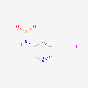 molecular formula C7H11IN2O2S B2729749 3-((Methoxysulfinyl)amino)-1-methylpyridin-1-ium iodide CAS No. 286962-81-0