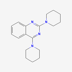 molecular formula C18H24N4 B2729784 2,4-Di(piperidin-1-yl)quinazoline CAS No. 28708-93-2