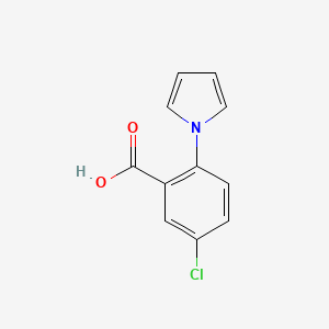 molecular formula C11H8ClNO2 B2729792 5-氯-2-(1H-吡咯-1-基)苯甲酸 CAS No. 55540-33-5