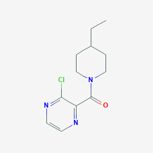 molecular formula C12H16ClN3O B2729812 (3-Chloropyrazin-2-yl)-(4-ethylpiperidin-1-yl)methanone CAS No. 2152895-91-3
