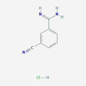 molecular formula C8H8ClN3 B2729817 3-Cyanobenzamidine Hydrochloride CAS No. 228722-01-8