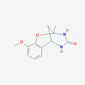 molecular formula C12H14N2O3 B2729821 6-Methoxy-9-methyl-8-oxa-10,12-diazatricyclo[7.3.1.02,7]trideca-2(7),3,5-trien-11-one CAS No. 702667-76-3