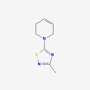 molecular formula C8H11N3S B2729829 5-(3,6-Dihydro-2H-pyridin-1-yl)-3-methyl-1,2,4-thiadiazole CAS No. 1864661-91-5