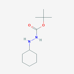 molecular formula C11H22N2O2 B2729836 Tert-butyl 2-cyclohexylhydrazinecarboxylate CAS No. 149267-56-1; 60295-21-8