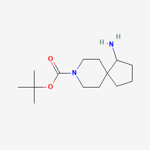 molecular formula C14H26N2O2 B2729845 tert-Butyl 1-amino-8-azaspiro[4.5]decane-8-carboxylate CAS No. 1357352-82-9