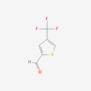 molecular formula C6H3F3OS B2729855 4-(三氟甲基)噻吩-2-甲醛 CAS No. 1367866-60-1
