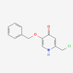 molecular formula C13H12ClNO2 B2729861 5-(Benzyloxy)-2-(chloromethyl)-4-pyridinol CAS No. 1105193-30-3
