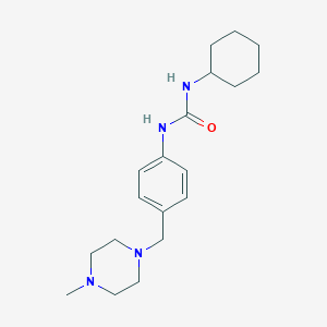 molecular formula C19H30N4O B2729865 1-Cyclohexyl-3-(4-((4-methylpiperazin-1-yl)methyl)phenyl)urea CAS No. 1170894-09-3