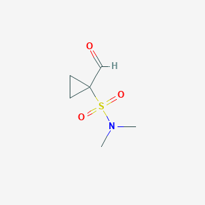 molecular formula C6H11NO3S B2729872 1-formyl-N,N-dimethylcyclopropane-1-sulfonamide CAS No. 1896809-06-5
