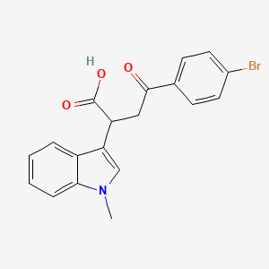 4-(4-Bromophenyl)-2-(1-methylindol-3-yl)-4-oxobutanoic acid