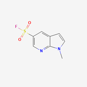 molecular formula C8H7FN2O2S B2729900 1-Methylpyrrolo[2,3-b]pyridine-5-sulfonyl fluoride CAS No. 2305567-92-2