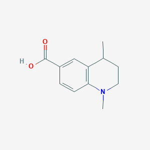 molecular formula C12H15NO2 B2729904 1,4-Dimethyl-1,2,3,4-tetrahydroquinoline-6-carboxylic acid CAS No. 2319786-94-0