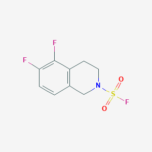 molecular formula C9H8F3NO2S B2729905 5,6-Difluoro-3,4-dihydro-1H-isoquinoline-2-sulfonyl fluoride CAS No. 2411310-80-8