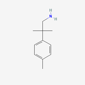 molecular formula C11H17N B2729907 2-Methyl-2-(4-methylphenyl)propan-1-amine CAS No. 786602-39-9