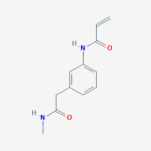 B2729918 N-[3-[2-(Methylamino)-2-oxoethyl]phenyl]prop-2-enamide CAS No. 2361657-64-7