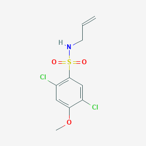 molecular formula C10H11Cl2NO3S B272993 N-allyl-2,5-dichloro-4-methoxybenzenesulfonamide 