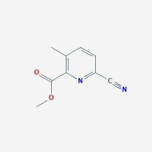 molecular formula C9H8N2O2 B2729939 6-氰-3-甲基-吡啶-2-羧酸甲酯 CAS No. 1427423-59-3