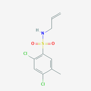 molecular formula C10H11Cl2NO2S B272994 N-allyl-2,4-dichloro-5-methylbenzenesulfonamide 