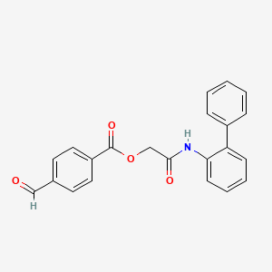 [2-Oxo-2-(2-phenylanilino)ethyl] 4-formylbenzoate