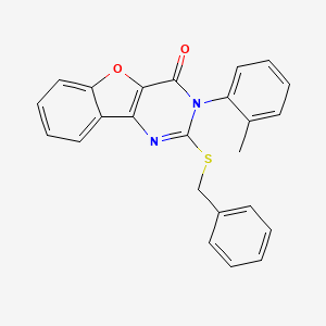 2-(benzylthio)-3-(o-tolyl)benzofuro[3,2-d]pyrimidin-4(3H)-one