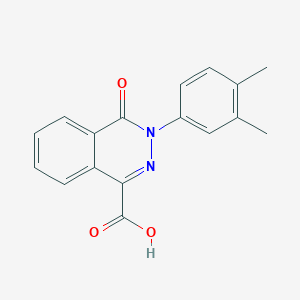molecular formula C17H14N2O3 B2729971 3-(3,4-Dimethylphenyl)-4-oxo-3,4-dihydrophthalazine-1-carboxylic acid CAS No. 861212-63-7