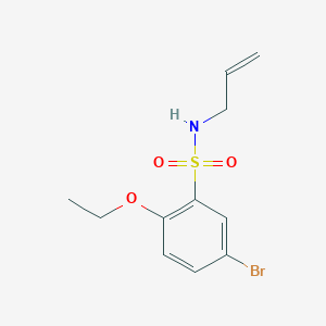 molecular formula C11H14BrNO3S B272998 N-allyl-5-bromo-2-ethoxybenzenesulfonamide 