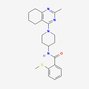 N-(1-(2-methyl-5,6,7,8-tetrahydroquinazolin-4-yl)piperidin-4-yl)-2-(methylthio)benzamide